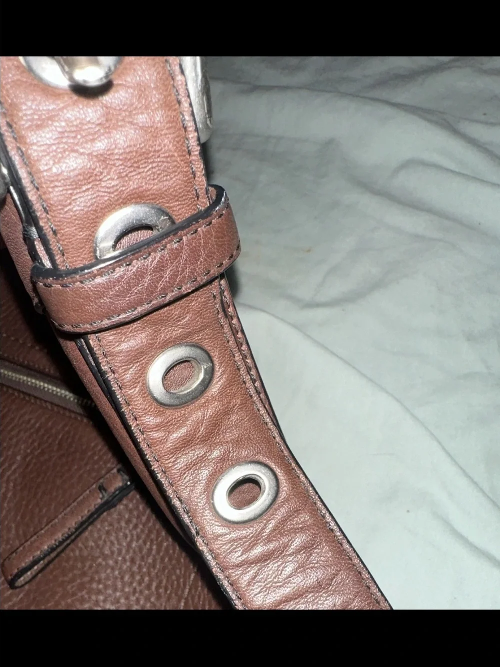 Vintage Coach Dark Brown Pebbled Crossbody/Shoulder bag with adjustable strap!